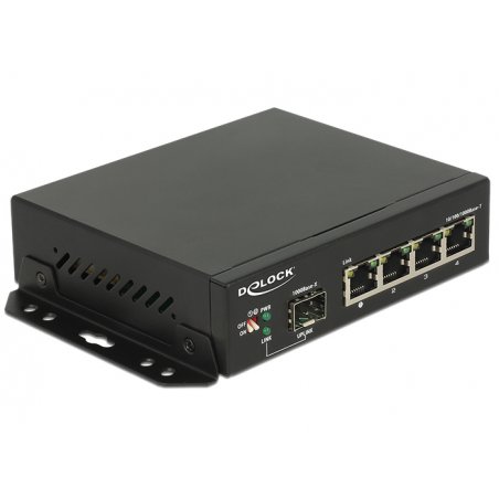DeLOCK 87704 network switch Gigabit Ethernet (10/100/1000) Black