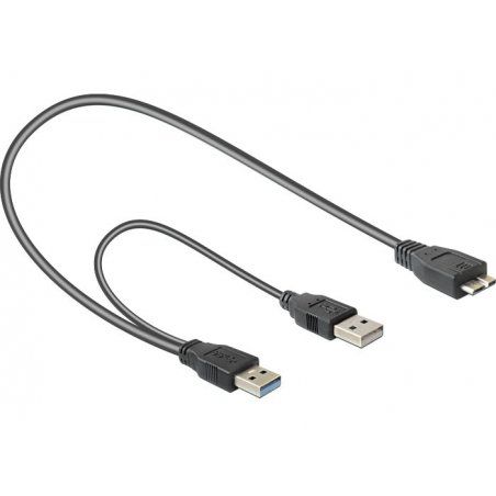 DeLOCK 82909 câble USB 0,2 m USB 3.2 Gen 1 (3.1 Gen 1) USB A Micro-USB B Gris
