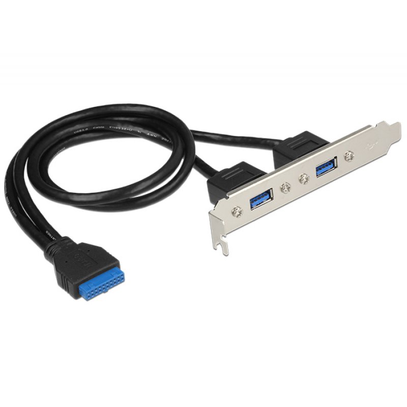 Delock compatible Slot bracket - USB-Konsole