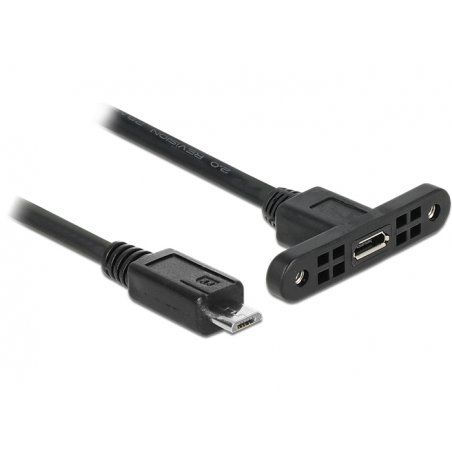 DeLOCK 85245 câble USB 0,25 m USB 2.0 Micro-USB B Noir