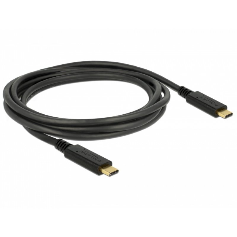 DeLOCK 83668 USB cable 2 m USB 3.2 Gen 1 (3.1 Gen 1) USB C Black