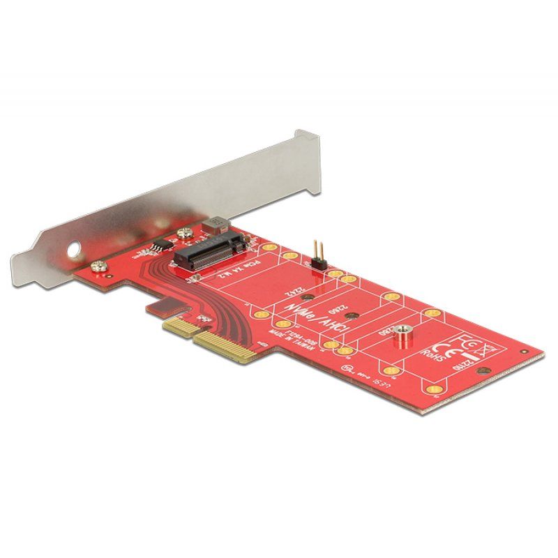 Delock compatible PCI Express x4 Card  1 x internal NVMe M.2 Key M 110 mm with heat sink - Speicher-Controller - M.2 Ca