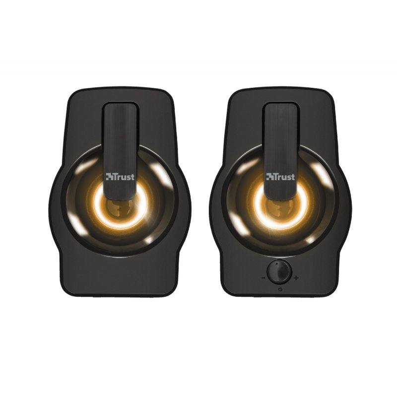 Enceintes Trust Gemi RGB Led USB (Noir)