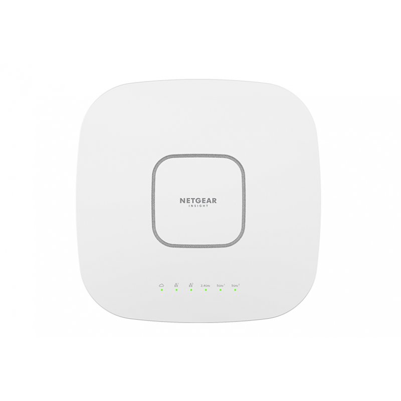 NETGEAR Insight Cloud Managed WiFi 6 AX6000 Tri-band Multi-Gig Access Point (WAX630) 6000 Mbit/s White Power over Ethern