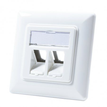 LogiLink NK4020 prise de courant 2 x RJ-45 Blanc