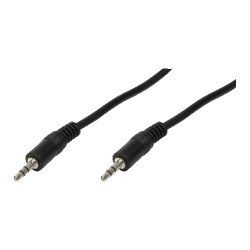 LogiLink 3.5mm - 3.5mm, 3m câble audio 3,5mm Noir