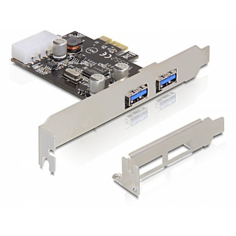 DeLOCK 2x USB 3.0 PCI Express card carte et adaptateur d'interfaces Interne USB 3.2 Gen 1 (3.1 Gen 1)