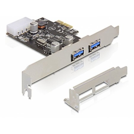 DeLOCK 2x USB 3.0 PCI Express card carte et adaptateur d'interfaces Interne USB 3.2 Gen 1 (3.1 Gen 1)