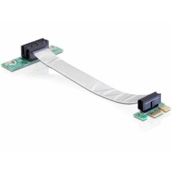 Delock compatible Riser Card PCI Express x1 with Flexible Cable - Riser Card