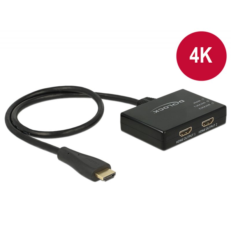 DeLOCK 87700 répartiteur vidéo HDMI 2x HDMI