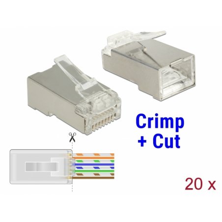 DeLOCK 86454 wire connector RJ-45 Transparent
