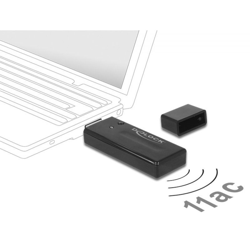 DeLOCK 12463 network card WLAN 867 Mbit/s