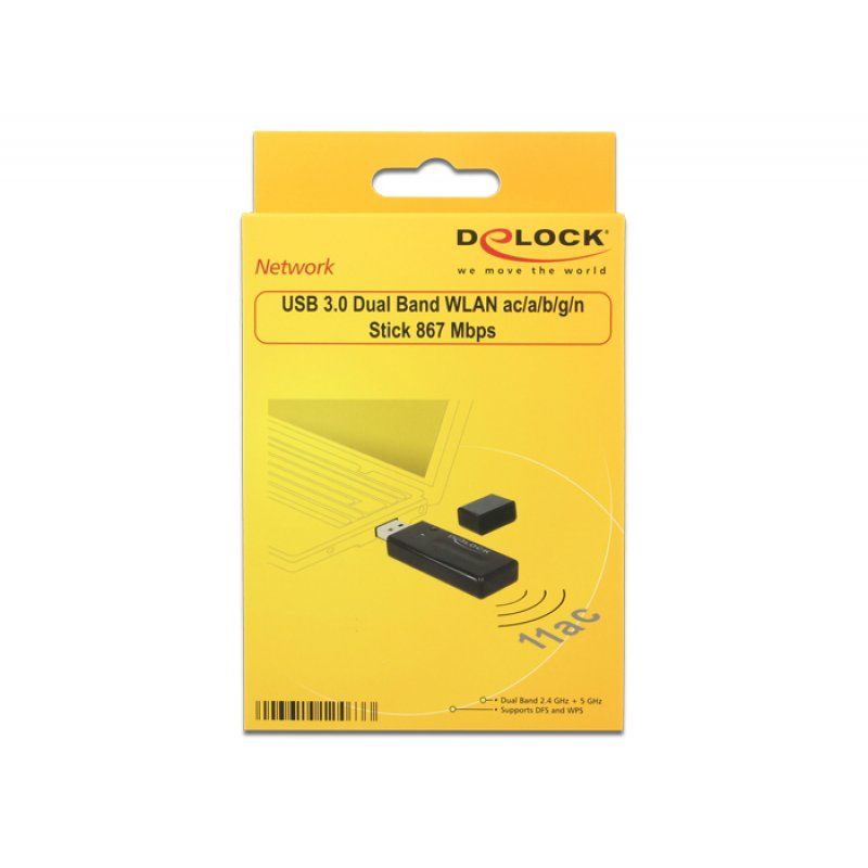 DeLOCK 12463 carte réseau WLAN 867 Mbit/s