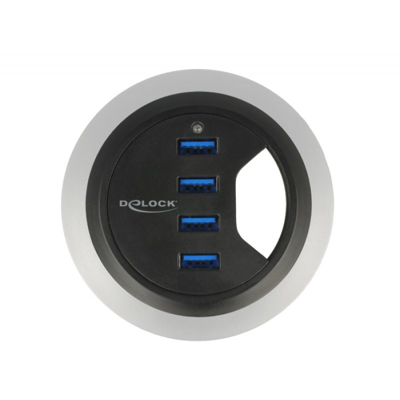 DeLOCK 62868 hub & concentrateur USB 3.2 Gen 1 (3.1 Gen 1) Type-A 5000 Mbit/s Noir