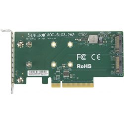 Supermicro AOC-SLG3-2M2 interface cards/adapter Internal M.2