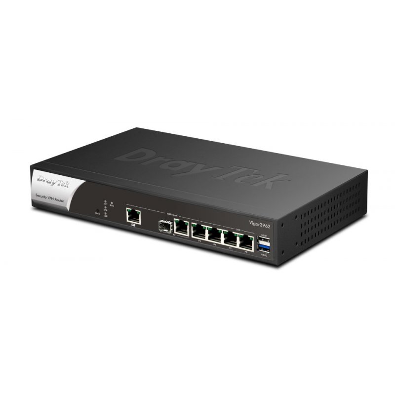 Draytek Vigor 2962 Routeur connecté 2.5 Gigabit Ethernet Noir, Blanc