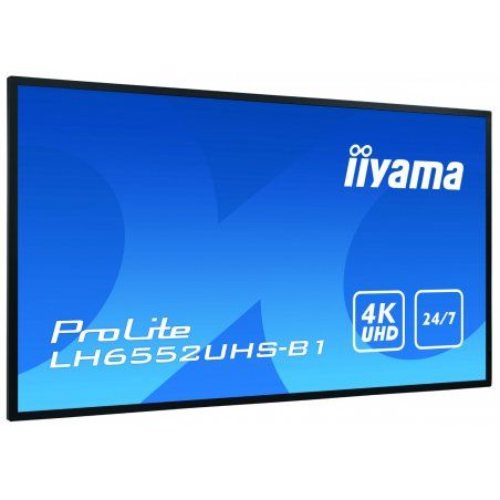 iiyama LH6552UHS-B1 affichage de messages Panneau plat de signalisation numérique 163,8 cm (64.5") IPS 500 cd/m² 4K Ul