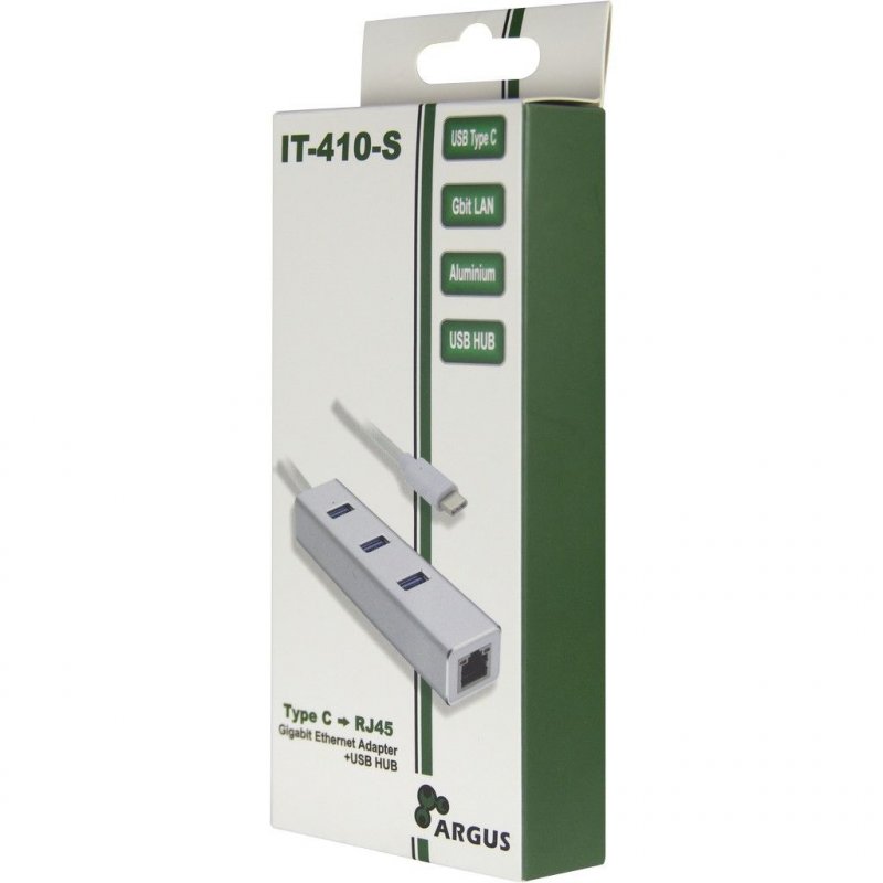 Inter-Tech Argus IT-410-S USB 3.2 Gen 1 (3.1 Gen 1) Type-C Grey