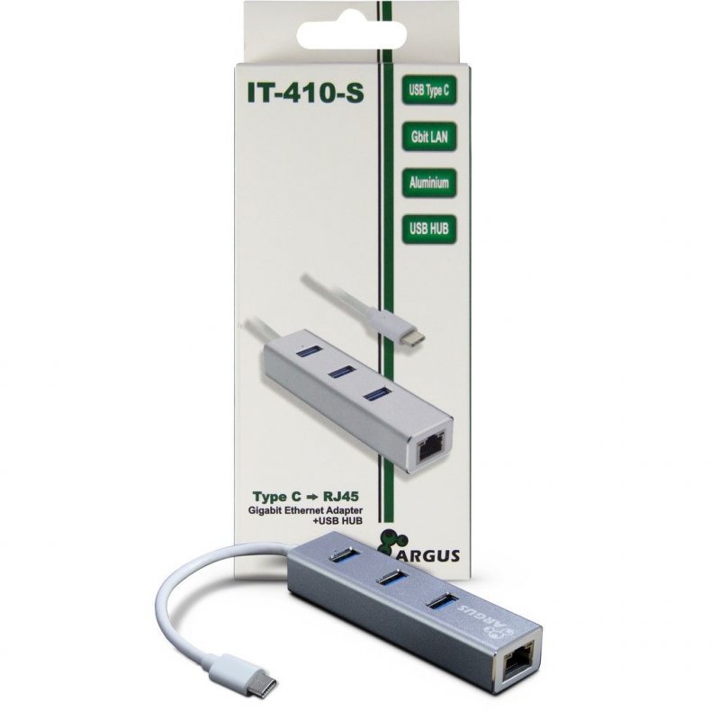 Inter-Tech Argus IT-410-S USB 3.2 Gen 1 (3.1 Gen 1) Type-C Grey