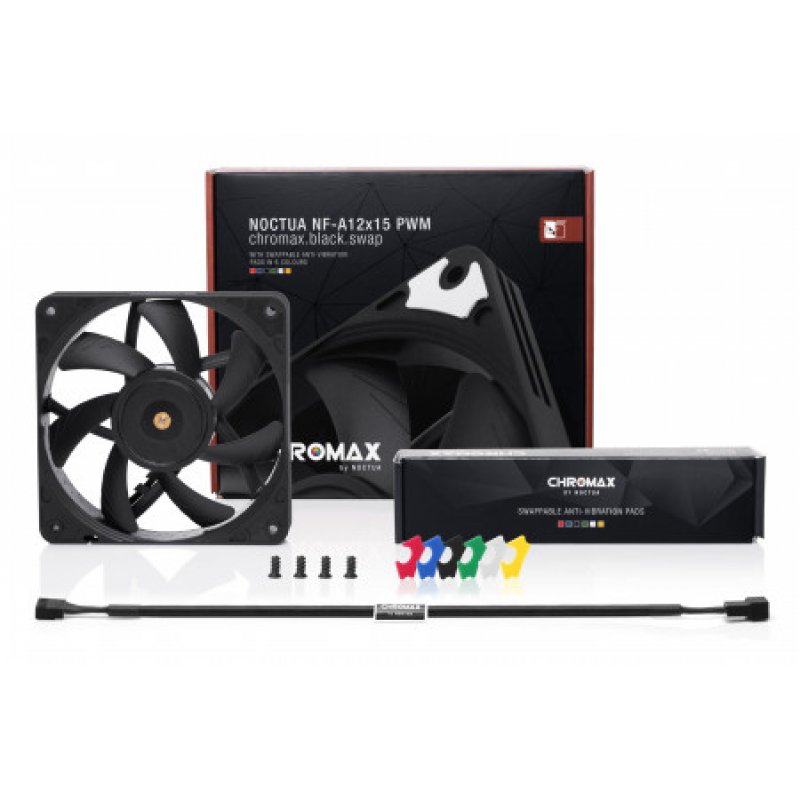 Noctua NF-A12X15 PWM CH.BK.S computer cooling system Computer case Fan 12 cm Black
