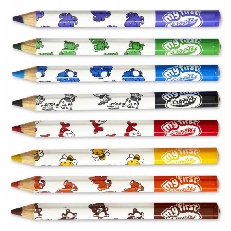 Set de 8 Crayons de couleur Crayola compatible Mini Kids (Couleurs assorties)
