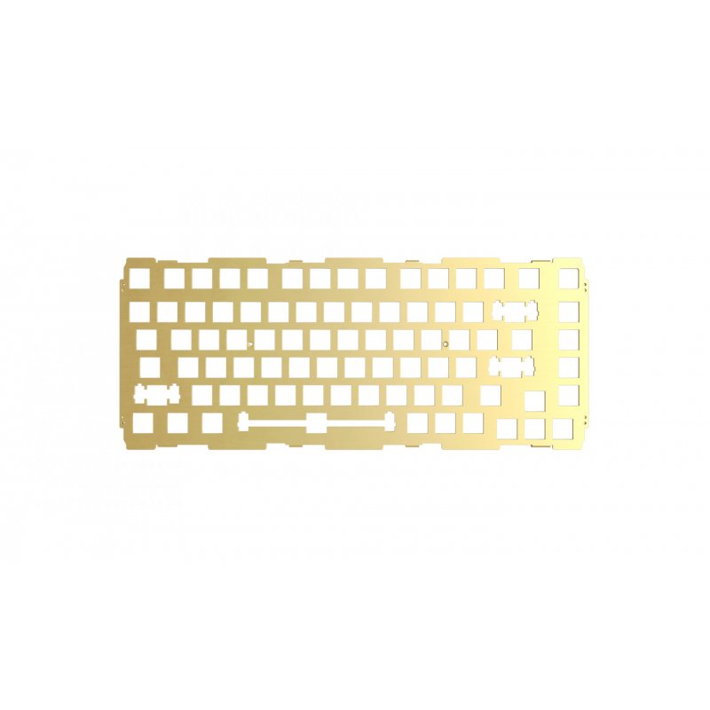 Glorious PC Gaming Race compatible GMMK Pro 75 % Switch Plate - Messing, ANSI