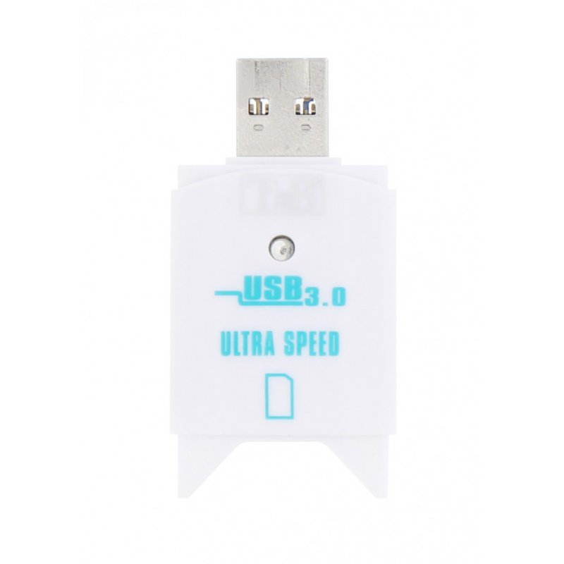 Lecteur de Cartes externe T'nB compatible USB 3.0 (Blanc)