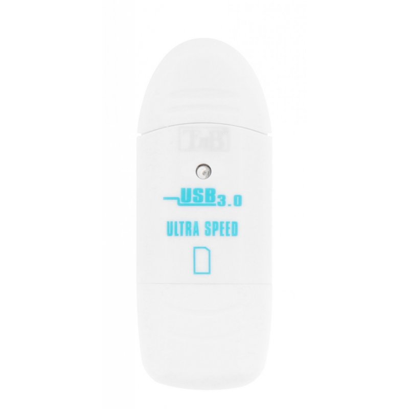 Lecteur de Cartes externe T'nB compatible USB 3.0 (Blanc)