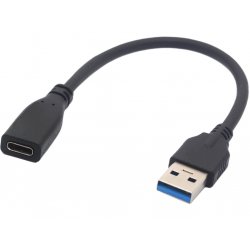 DLH DY-TU4625 cable gender changer USB-C USB-A Black