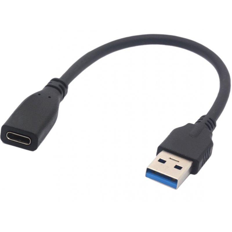 USB-C MALE TO USB-A FEMALE ADAPTER CABLE - LENGTH: 22.5CM