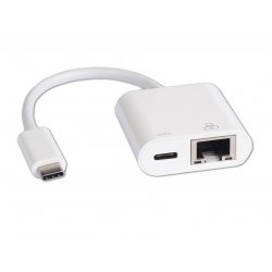 USB-C NETWORK ADAPTER (MALE) TO RJ45 GIGABIT ETHERNET (FEMALE) A