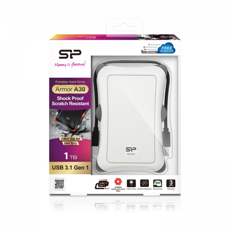 SILICON POWER External HDD Armor A30 1To