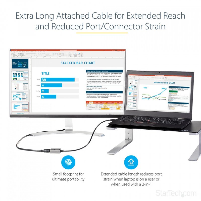 MINI DISPLAYPORT TO HDMI ADAPTER - 1080P VIDEO - 12IN CAB