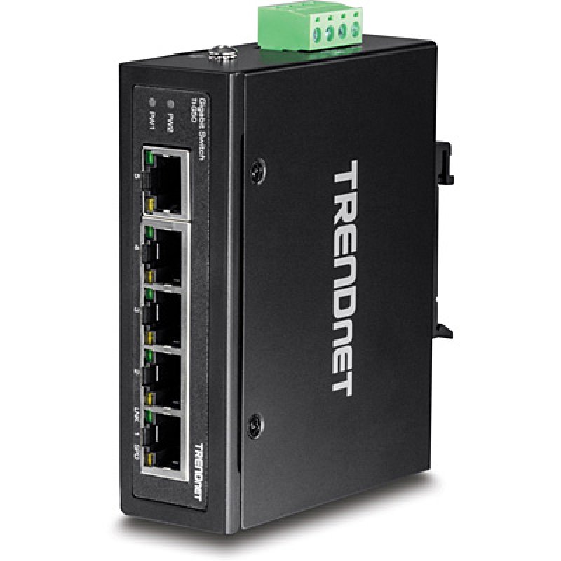 5-PORT HARDENED INDUSTRIAL GIGABIT SWITCH