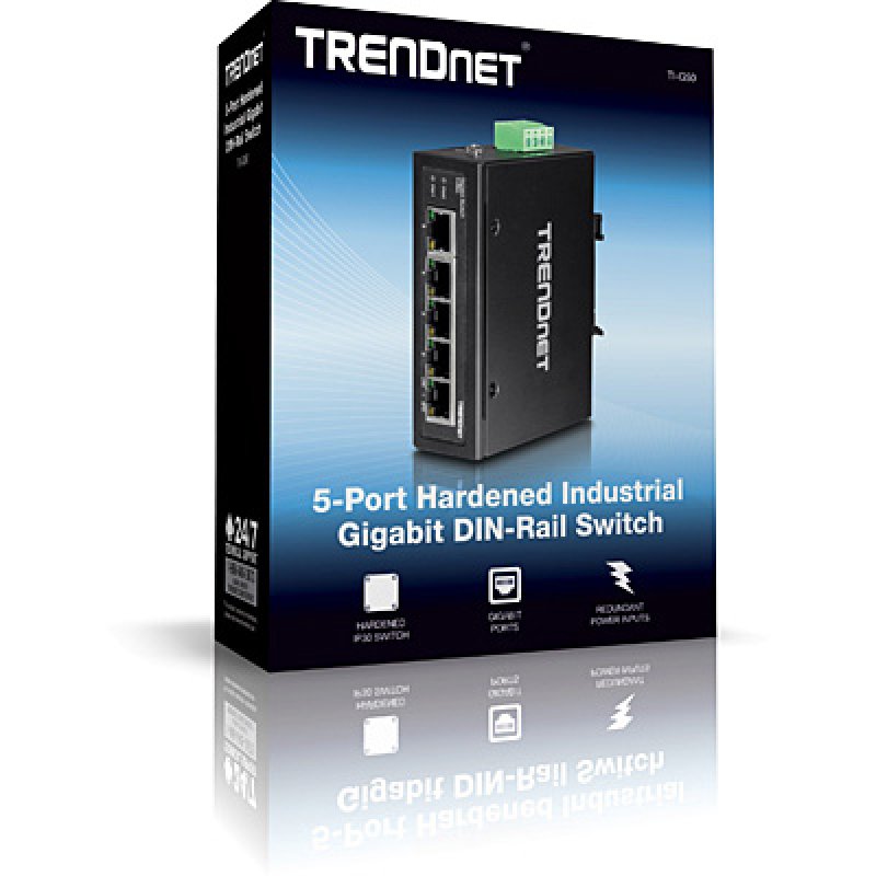 5-PORT HARDENED INDUSTRIAL GIGABIT SWITCH