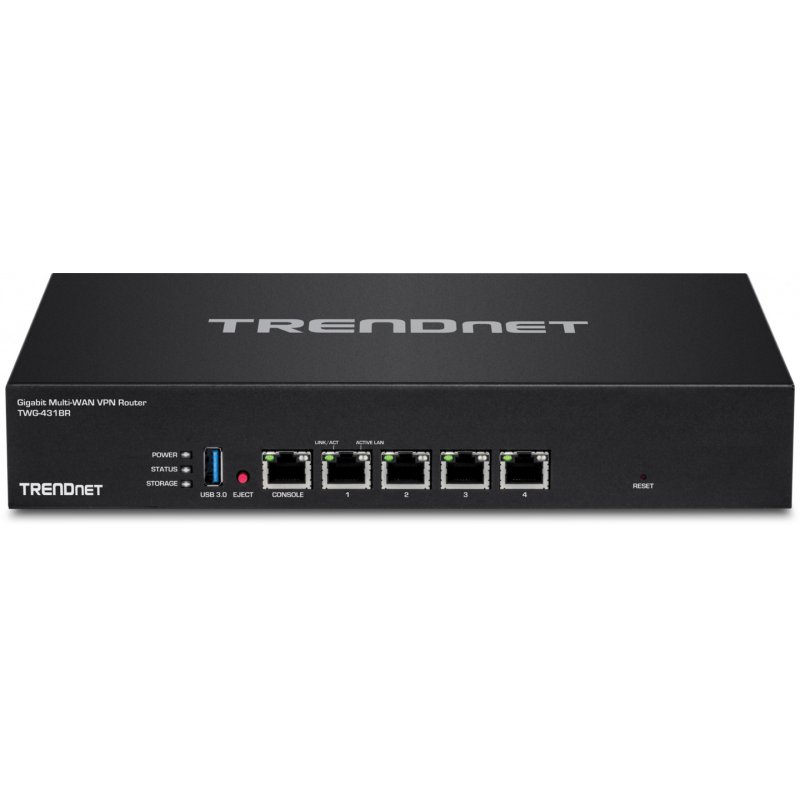 Trendnet TWG-431BR Routeur connecté Noir