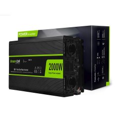 GreenCell compatible KFZ Spannungswandler Power Inverter 12V  230V 2000/4000W Black
