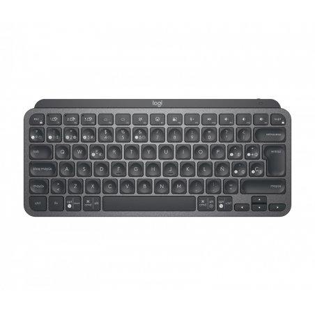 Logitech MX Keys Mini clavier RF sans fil + Bluetooth QWERTY Espagnole Graphite
