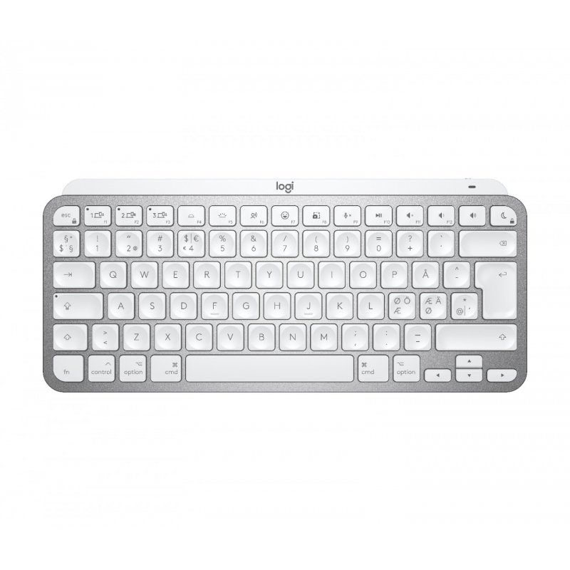 Logitech MX Keys Mini For Mac Minimalist Wireless Illuminated Keyboard clavier Bluetooth QWERTY Nordique Gris