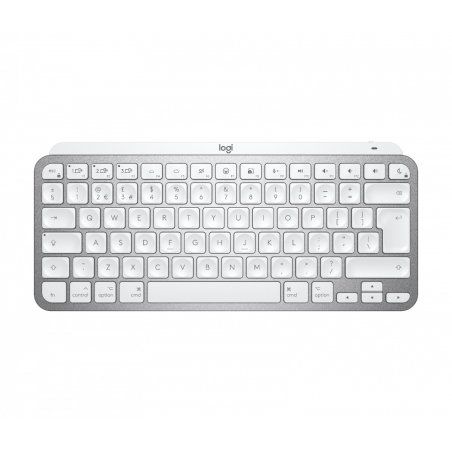 Logitech MX Keys Mini For Mac Minimalist Wireless Illuminated Keyboard clavier Bluetooth QWERTY Anglais Gris