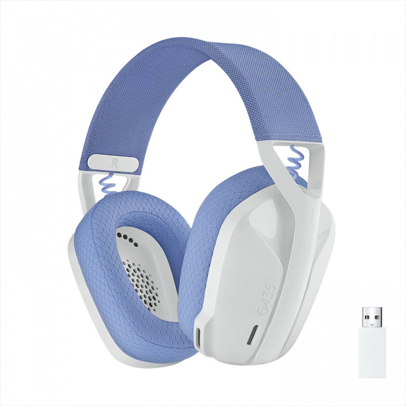 Logitech G G435 Casque Sans fil Arceau Jouer Bluetooth Blanc