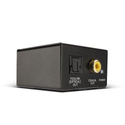 Convertisseur Lindy RCA mâle vers Toslink-Coaxial (Noir)
