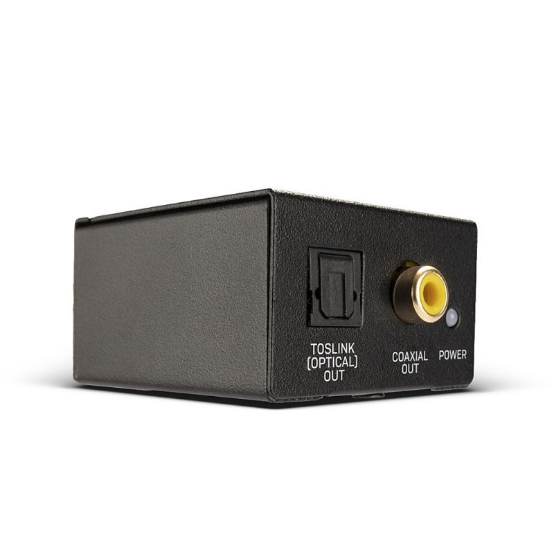 Convertisseur Lindy RCA mâle vers Toslink-Coaxial (Noir)