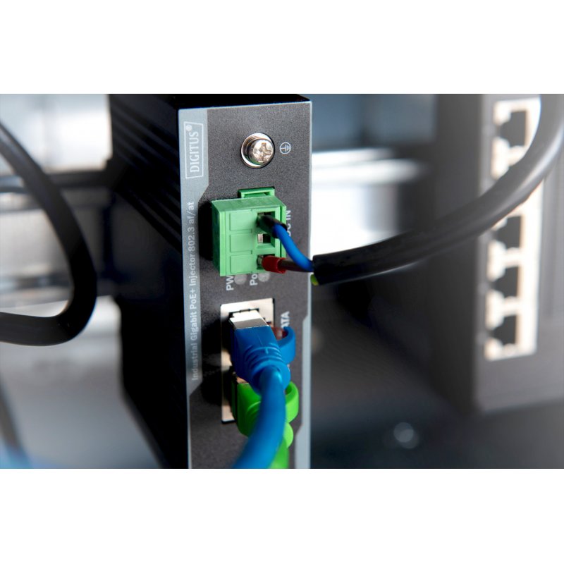 Digitus Injecteur Gigabit industriel PoE+, 802.3 af/at