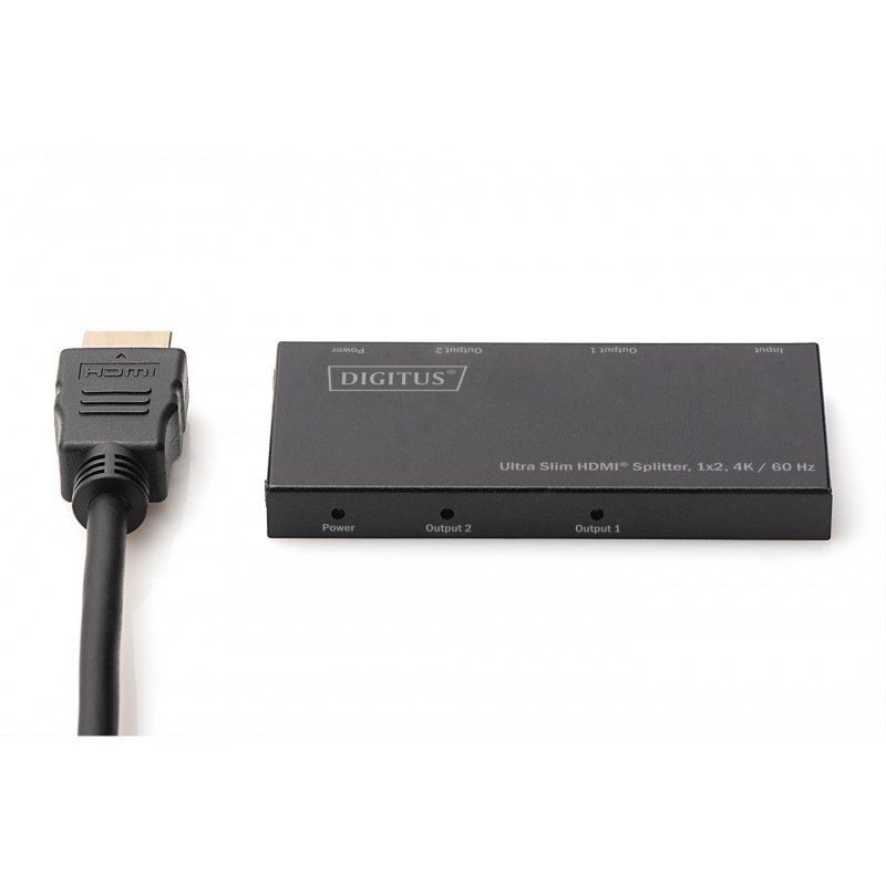 DIGITUS Ultra Slim HDMI Splitter DS-45322 - Video-/Audio-Splitter - 2 Anschlüsse