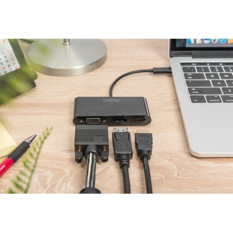 Digitus USB-C™ 3in1 Triple Monitor Adapter (HDMI, DP, VGA)