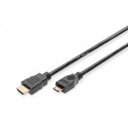 Digitus AK-330106-020-S câble HDMI 2 m HDMI Type C (Mini) Noir