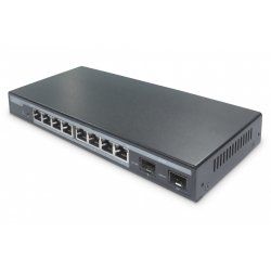 Digitus 8 Port Gigabit PoE Switch, Managed, 2 Uplinks
