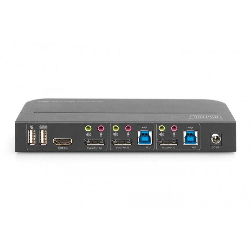 DIGITUS DS-12850 - KVM-/Audio-/USB-Switch - 2 Anschlüsse