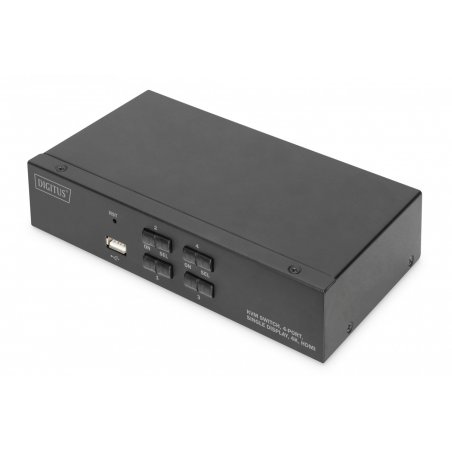 DIGITUS DS-12880 - KVM-/Audio-/USB-Switch - 4 Anschlüsse